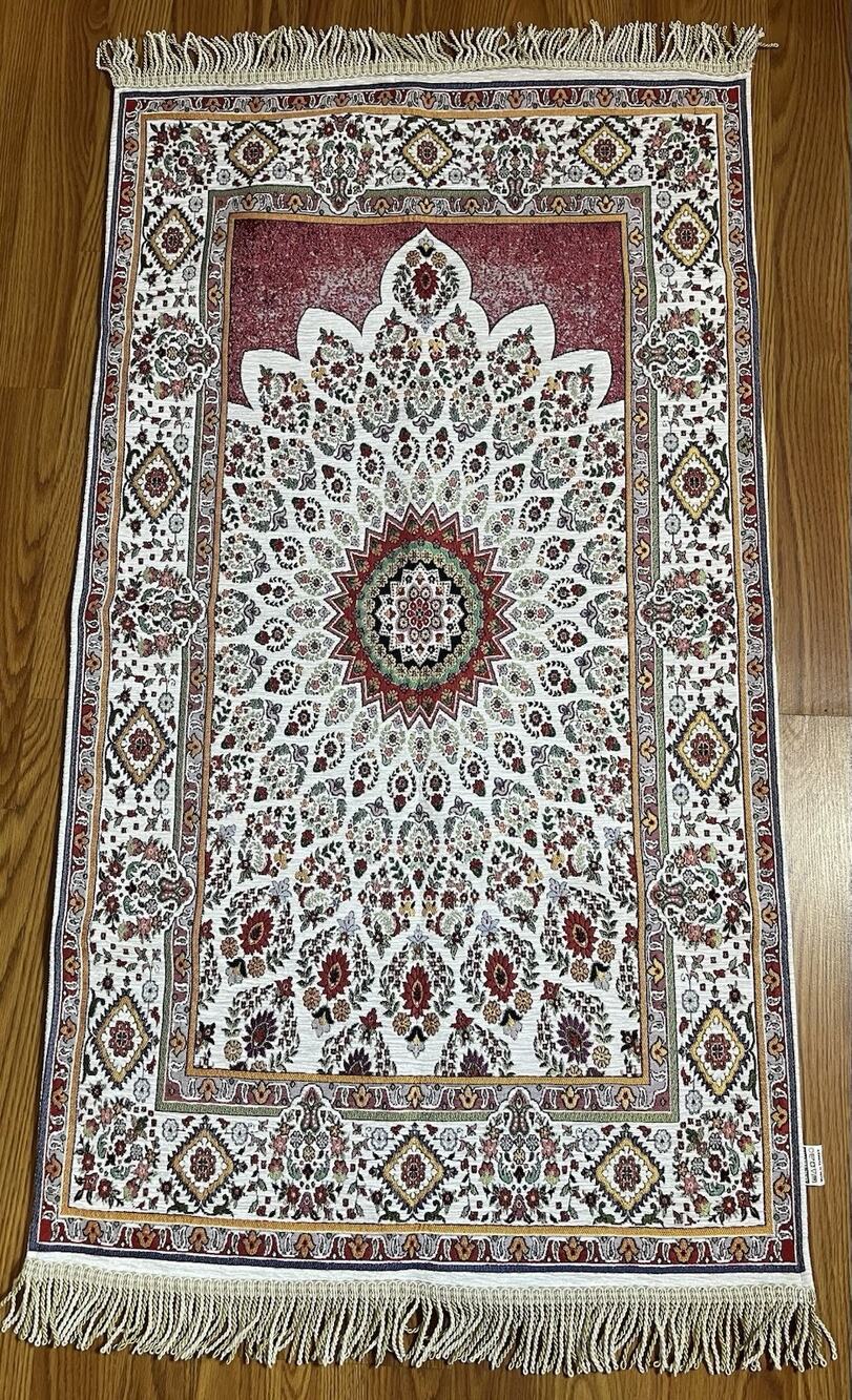 Beautiful Turkish Chenille Area Rug 46” x 25”